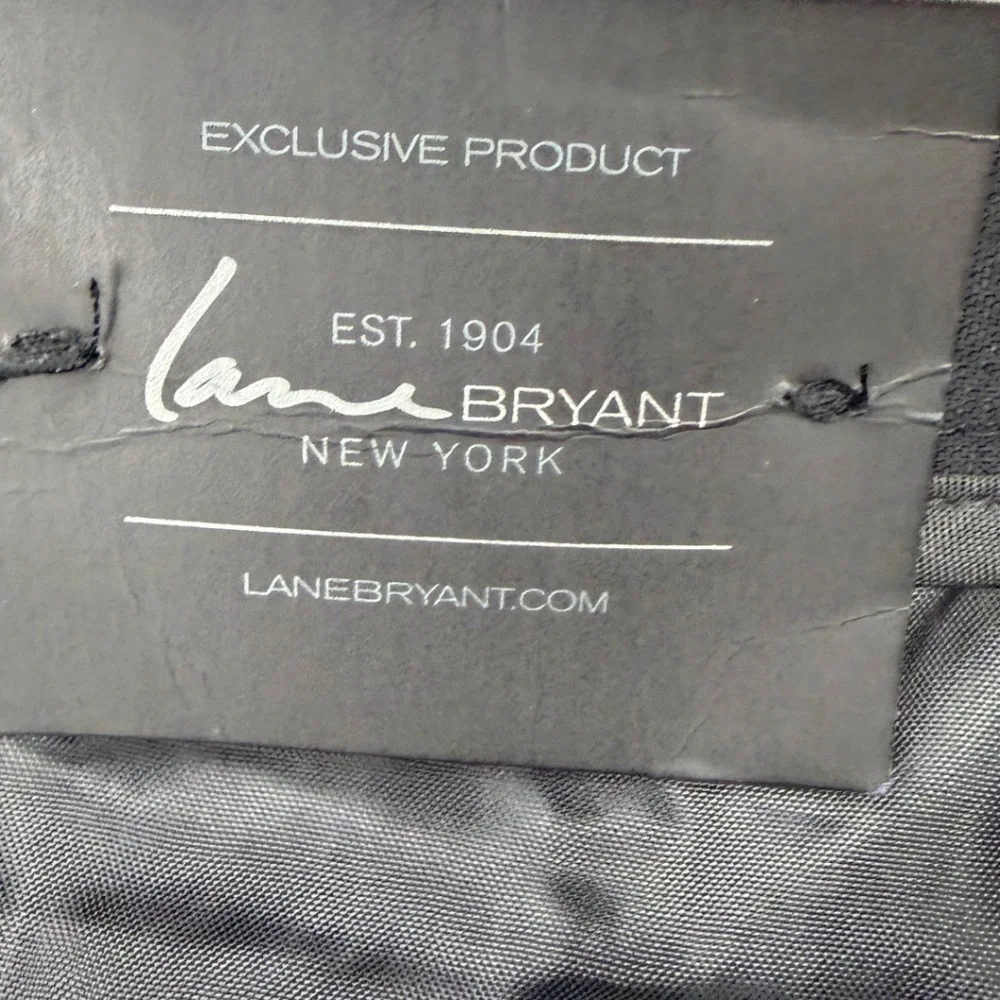 Lane Bryant The Sophie Straight Leg Dress Pants Black Size 14‎ Regular Stretch